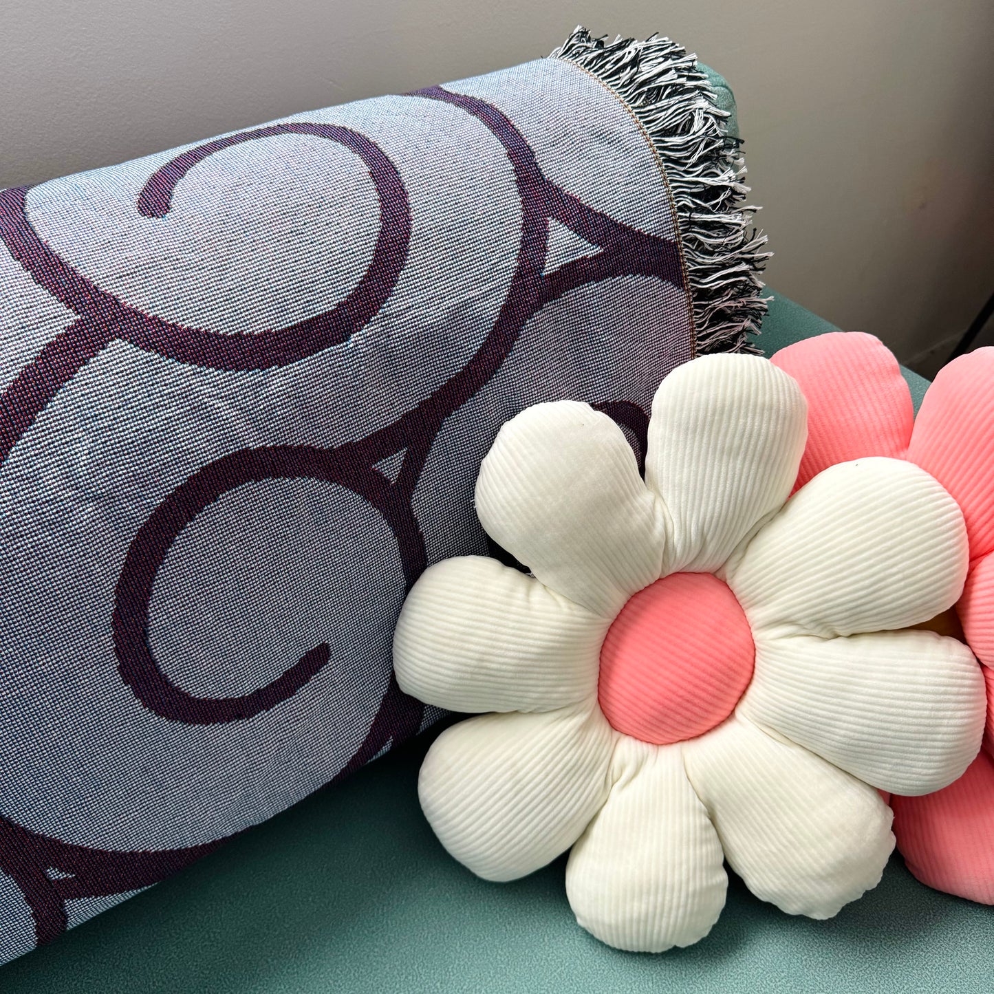 Purple Fruit Throw Blanket