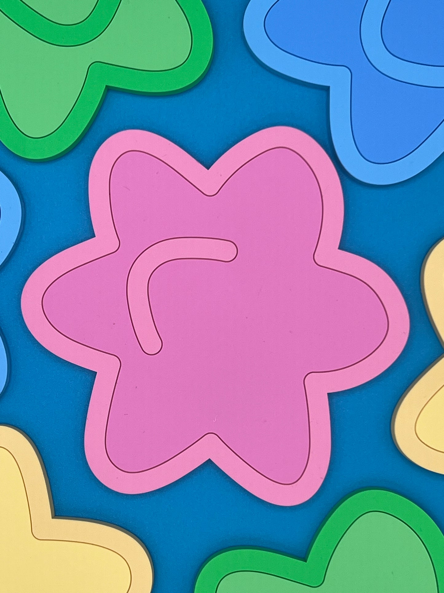 Pastel Konpeito Candy Coaster 4 Pack