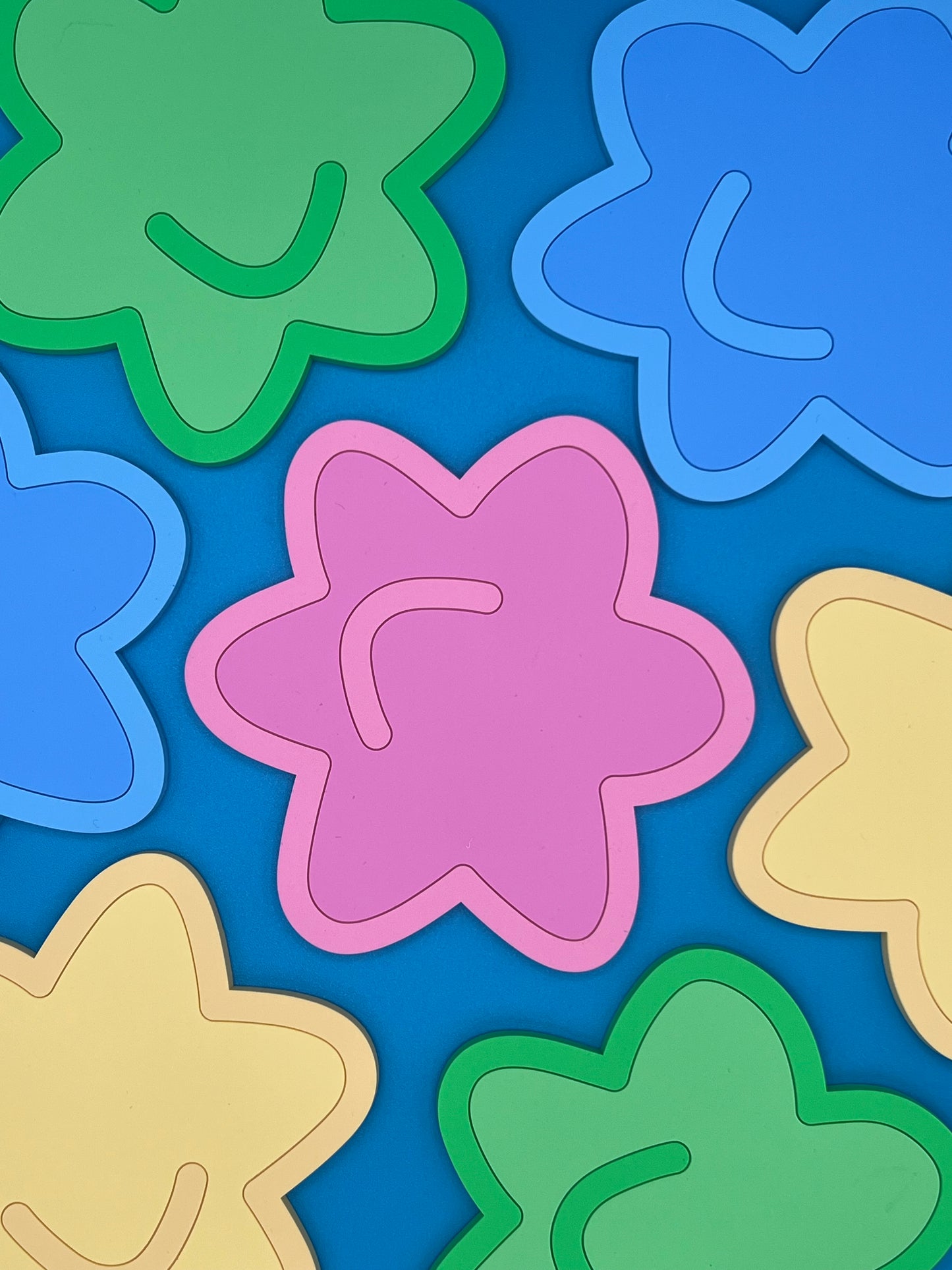 Pastel Konpeito Candy Coaster 4 Pack