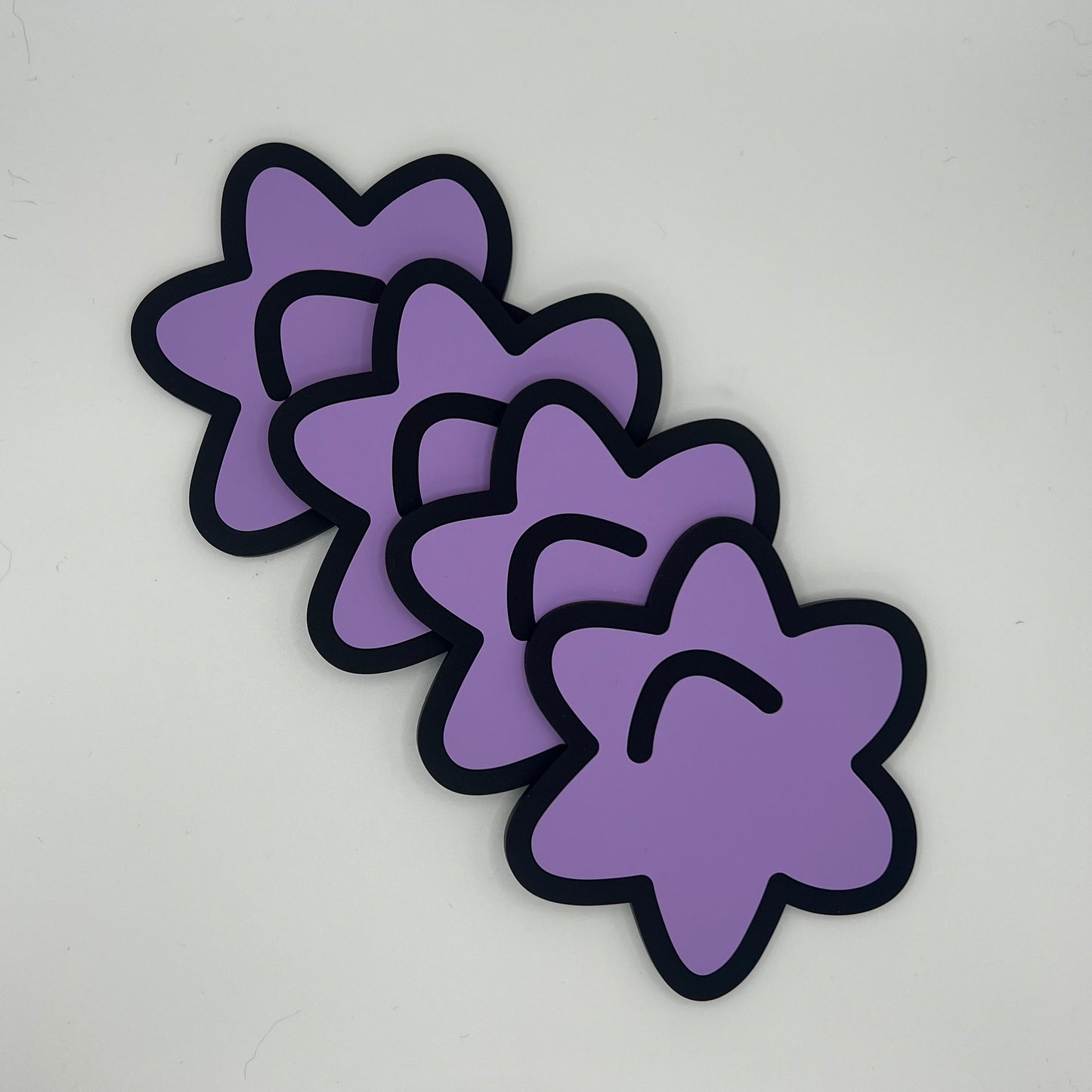 Purple Konpeito Candy Coaster 4 Pack