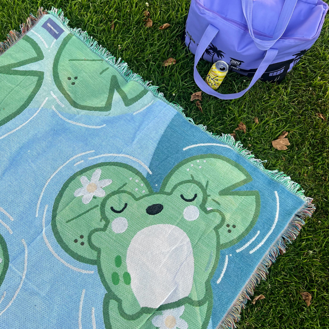 Frog and Lily Pad Blanket