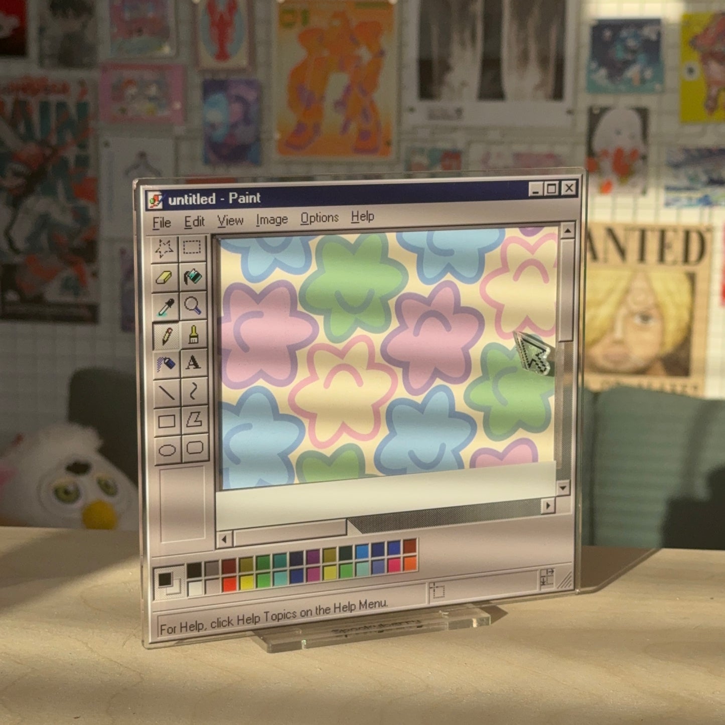 MICROSOFT PAINT ACRYLIC PHOTO STAND