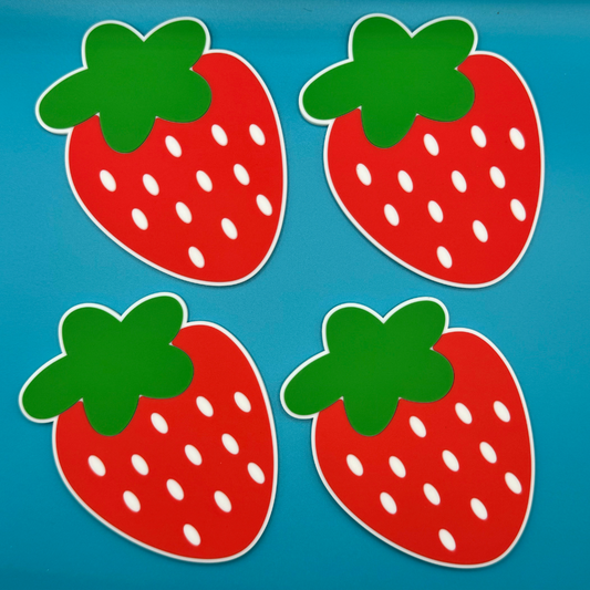 Strawberry Coaster 4 Pack