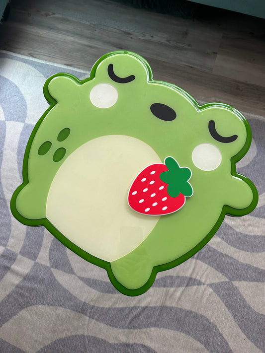 Froggy Table + 2 STRAWBERRY COASTERS