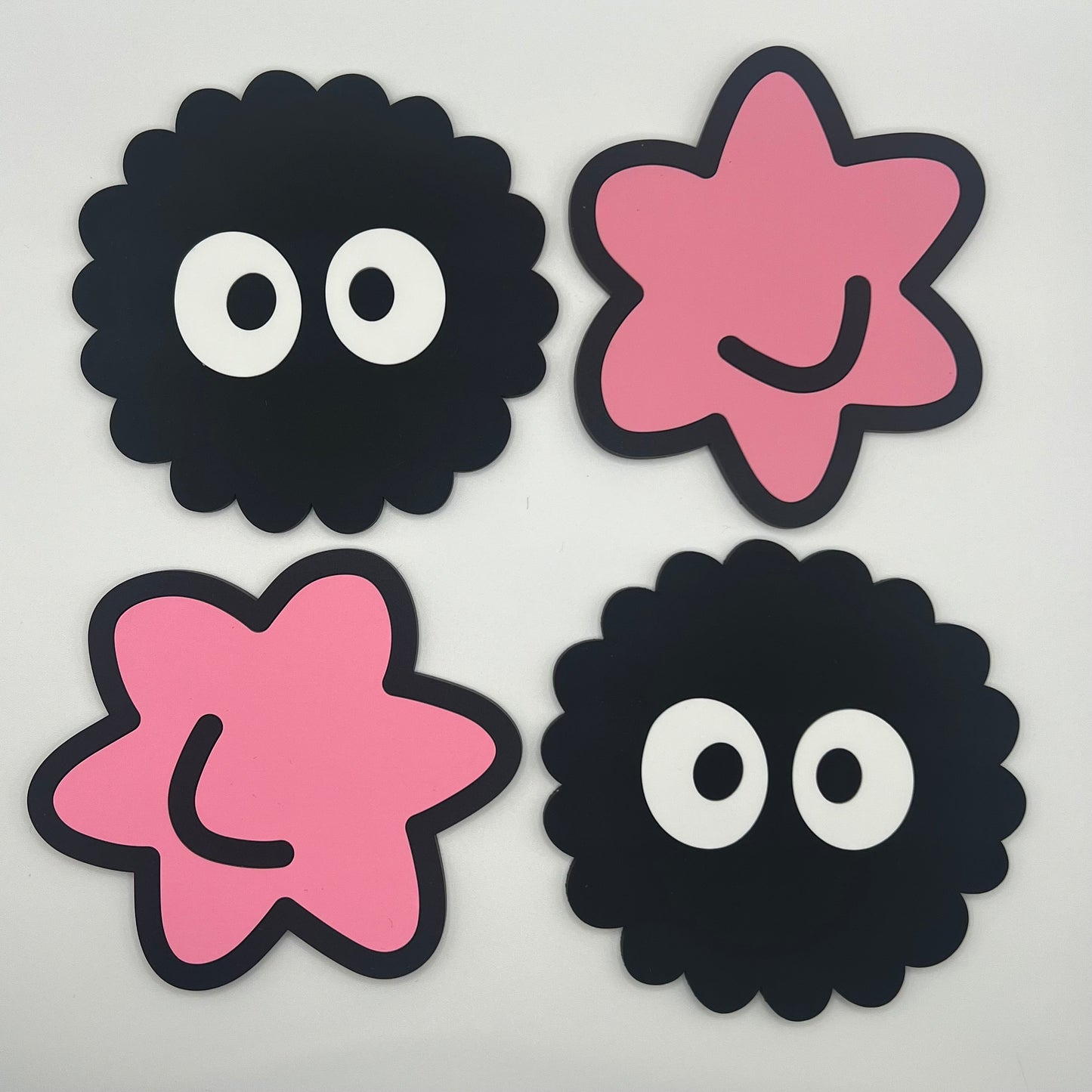 Konpeito Candy + Coal Coaster 4 Pack