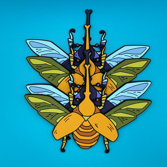 BEETLES Bugs! Small Coaster 4 Pack