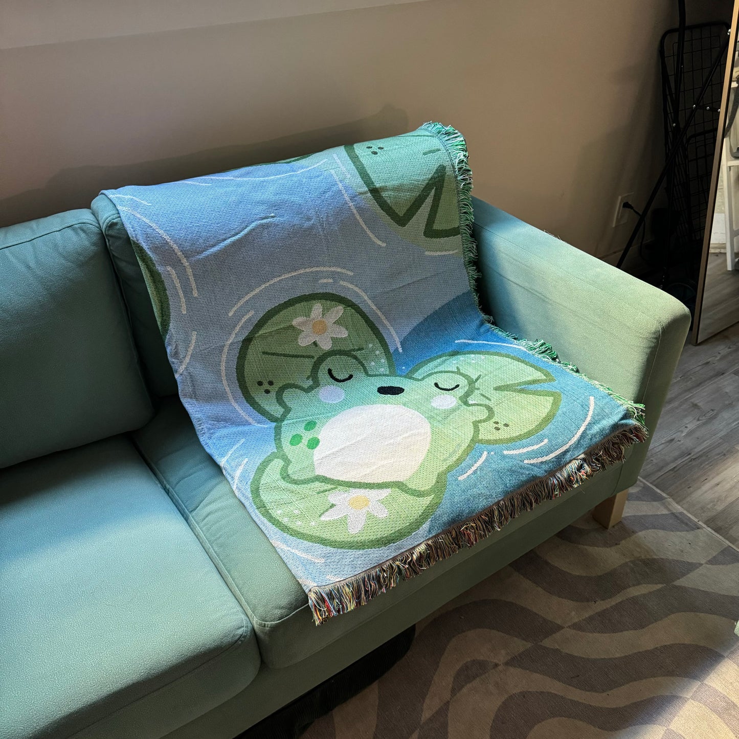 Frog and Lily Pad Blanket