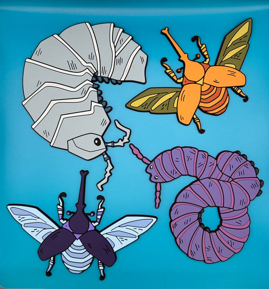 Bugs! Mixed Sizes - Coaster 4 Pack