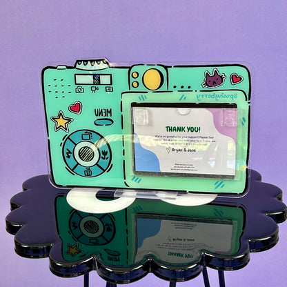 DIGITAL CAMERA ACRYLIC PHOTO STAND (CARTOON) *PREORDER*